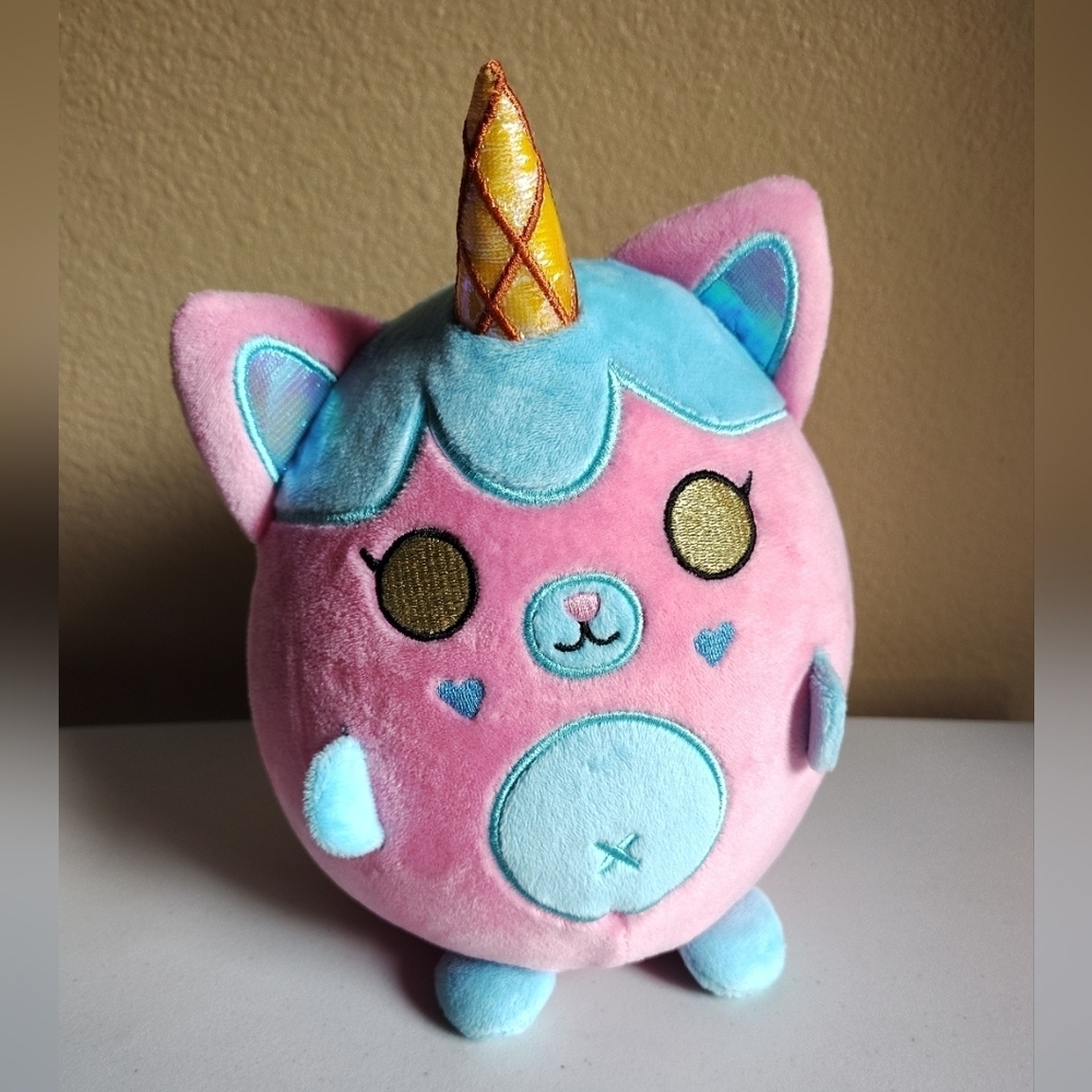 Krew District Rainbow Unicorn Kitty Cat Squish Ball Plush It's Funneh YouTube